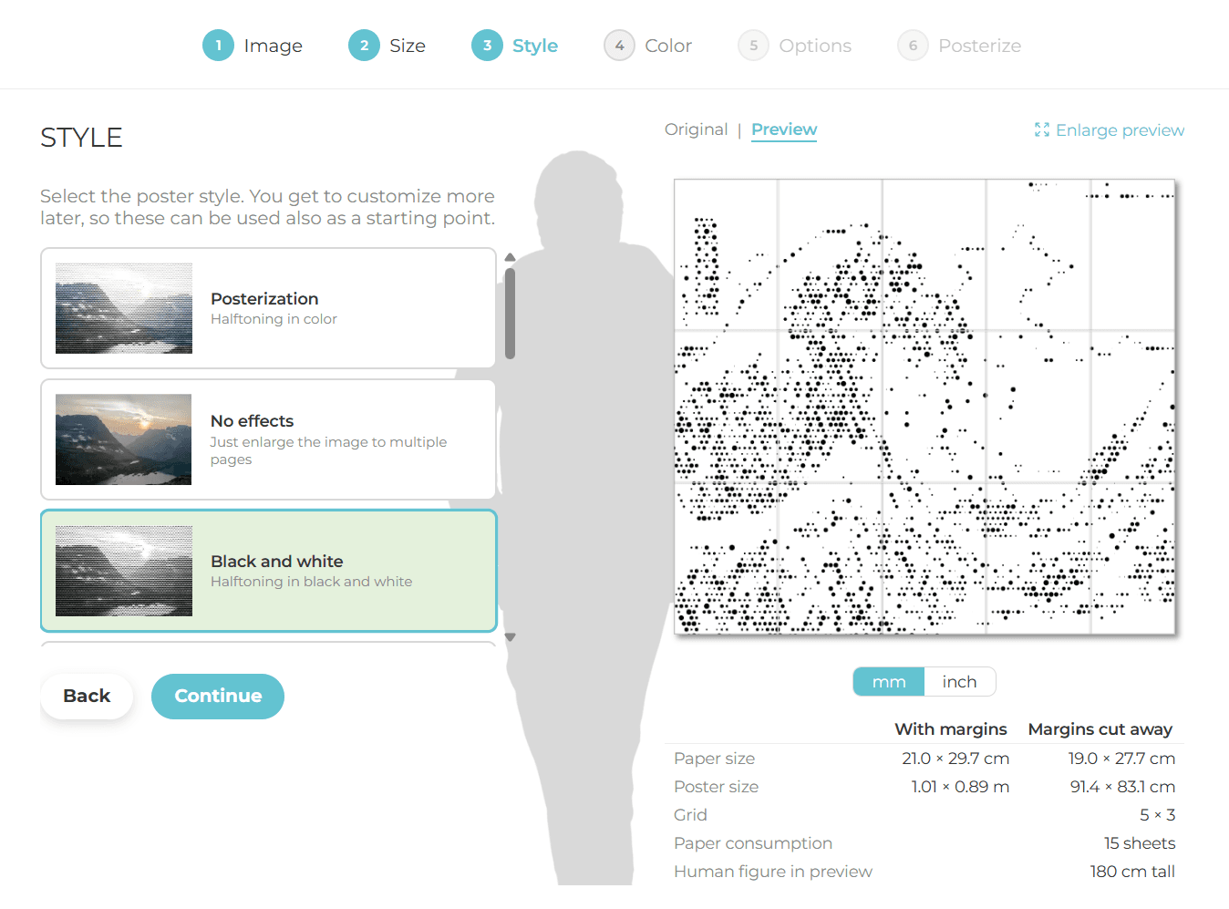 Example of wall art poster created with Supercoloring