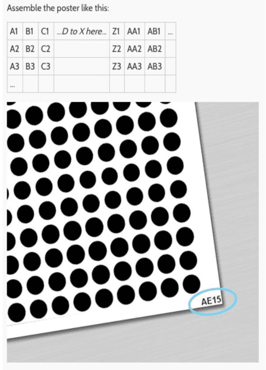 Example of wall art poster created with Supercoloring