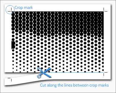 Crop marks example